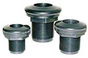 Tank Adapter 1 1/2" Thread by Slip AKA Bulkhead Black