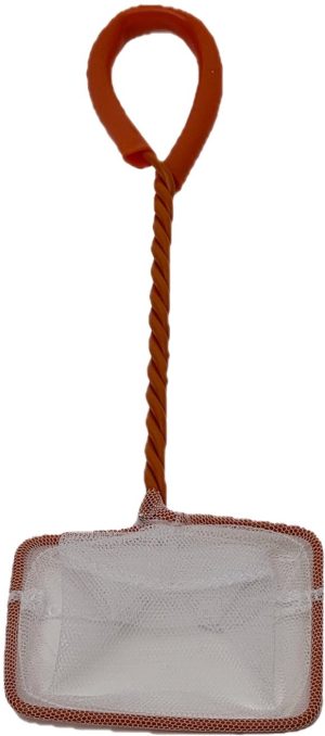 aquaLife 3" Aquarium Fish Net Orange & White.