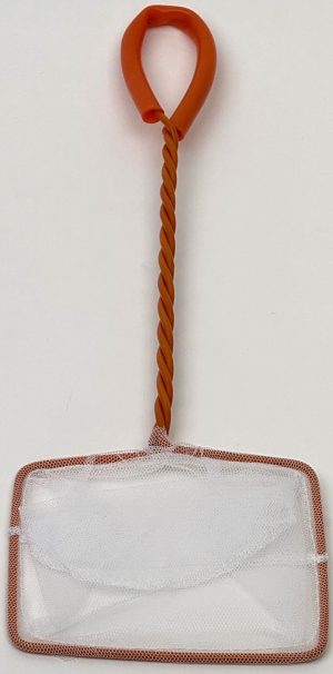 aquaLife 4" Aquarium Fish Net Orange & White