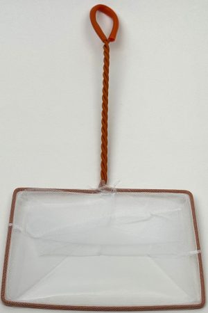 aquaLife 7" Aquarium Fish Net Orange & White   `
