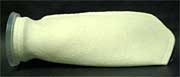 7" x 16" 200 Micron Felt Filter Sock with Plastic Ring