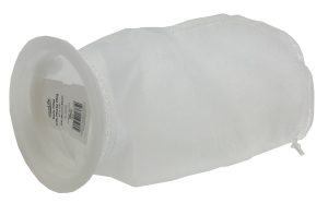 4" x 13" 200 Micron Mesh Filter Sock with Plastic Ring