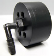 Ultimate Venturi for Sicce PSK600, PSK1000, and PSK1200 Skimmer Pumps Combo 90 Elbow 1/4" x 1/4" InsertxMIPT Black Poly Fitti