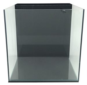 Pure 45 Degree 7.13 Gal. (LI) Ultra Clear Back Filter Aquarium 11.8" x 11.8" x 11.8" with Mat
