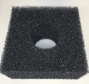 Sponge for Green Reset 25 and 40 (1pc) Black 9"x9"x4" Hole in Center