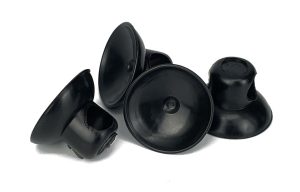 Airline Suction Cups - For airline tubing - Black - 4 pack (.875" size)